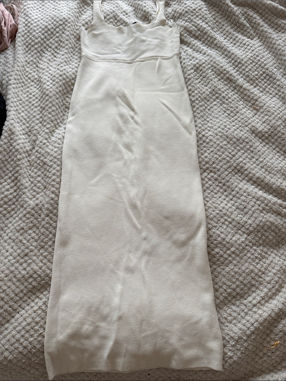 Theory Cream Midi Knit Dress